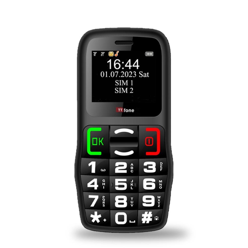 Returned Resale - TTfone TT220 Big Button Mobile with Dock Charger, Giffgaff Pay As You Go