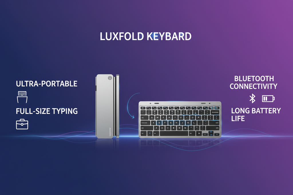 Foldable Keyboard Social Media Banner