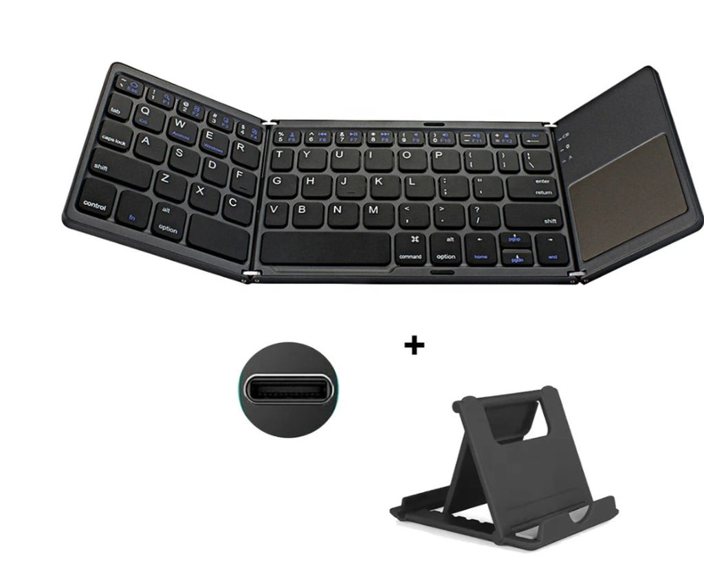 Portable Foldable Bluetooth Keyboard