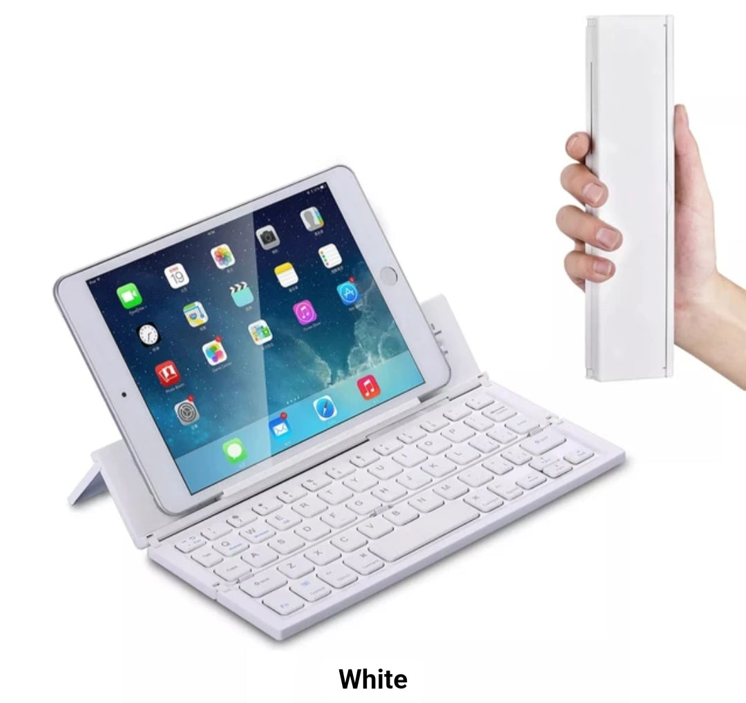 Foldable Bluetooth Keyboard - Portable Wireless Keyboard for iPad iPhone Tablets