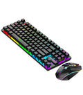 87-Key RGB Rechargeable Wireless Ergonomic Gaming Set Keyboard Combo