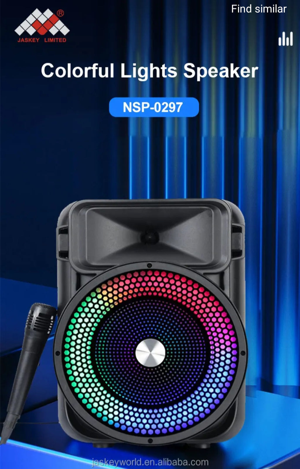 LED Music Speaker System - Bluetooth with Colorful Light Show