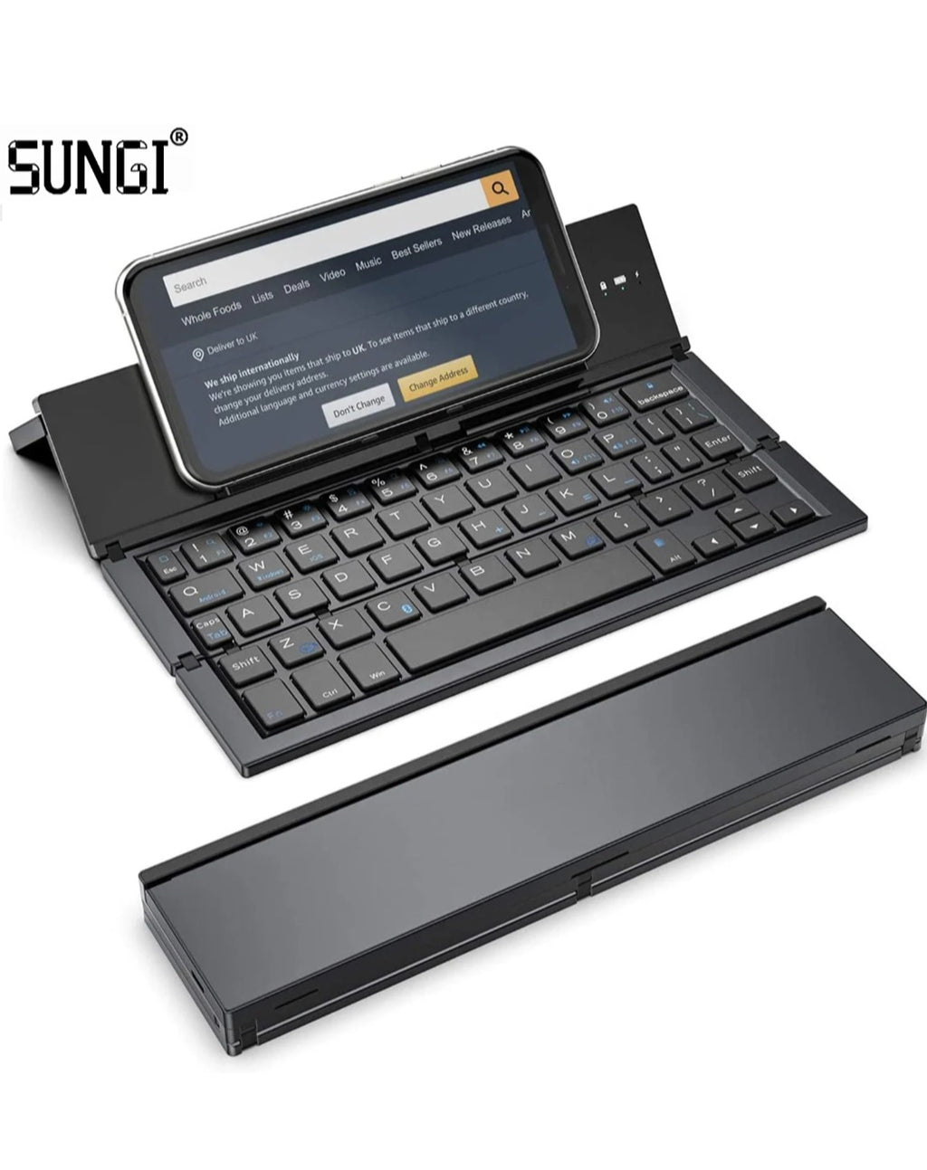 Foldable Bluetooth Keyboard - Portable Wireless Keyboard for iPad iPhone Tablets