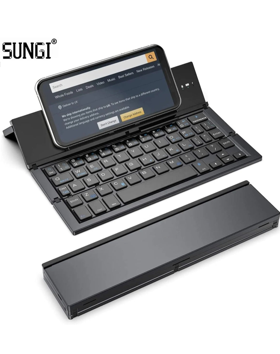 Foldable Bluetooth Keyboard - Portable Wireless Keyboard for iPad iPhone Tablets