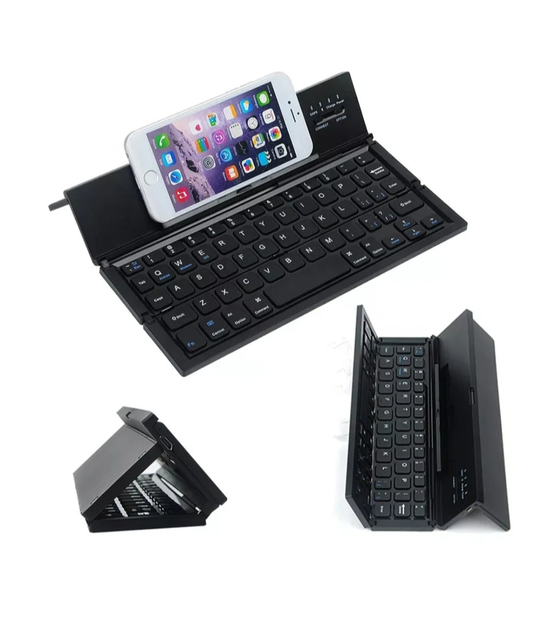 Foldable Bluetooth Keyboard - Portable Wireless Keyboard for iPad iPhone Tablets