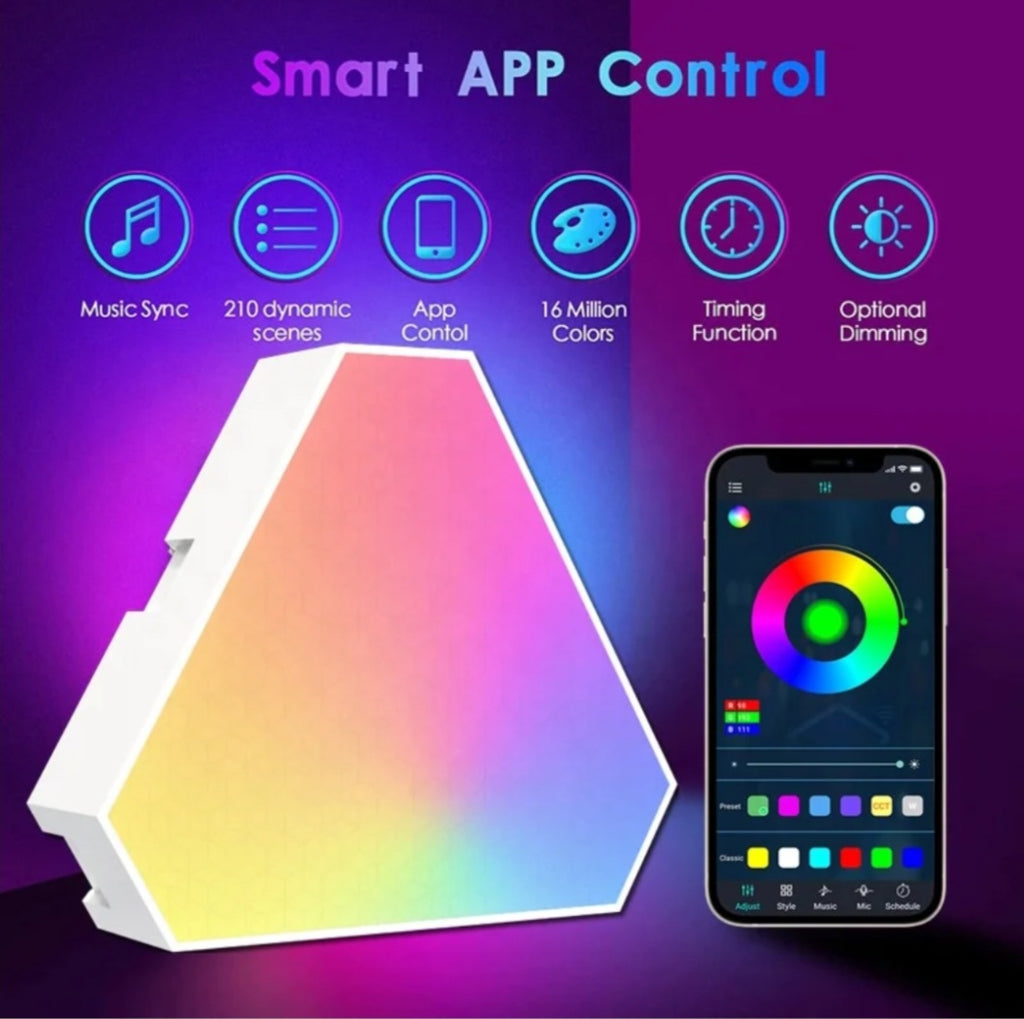 RGB Colourful Light Panel - Smart App Remote Contro